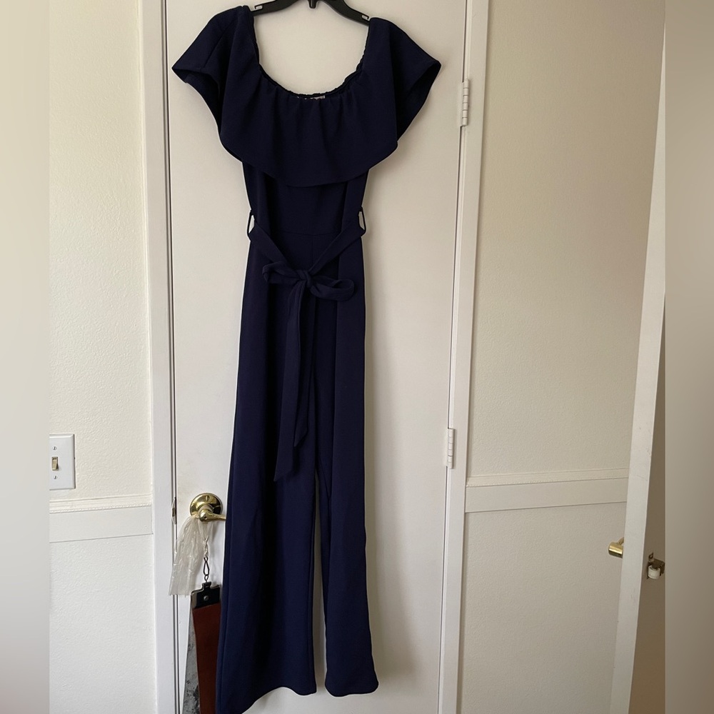 Navy blue jumpsuit